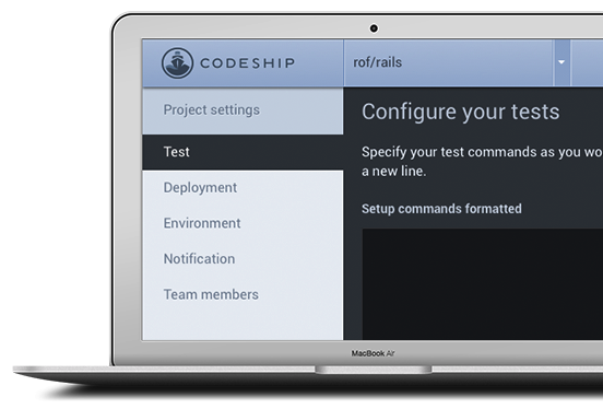 Codeship configuration